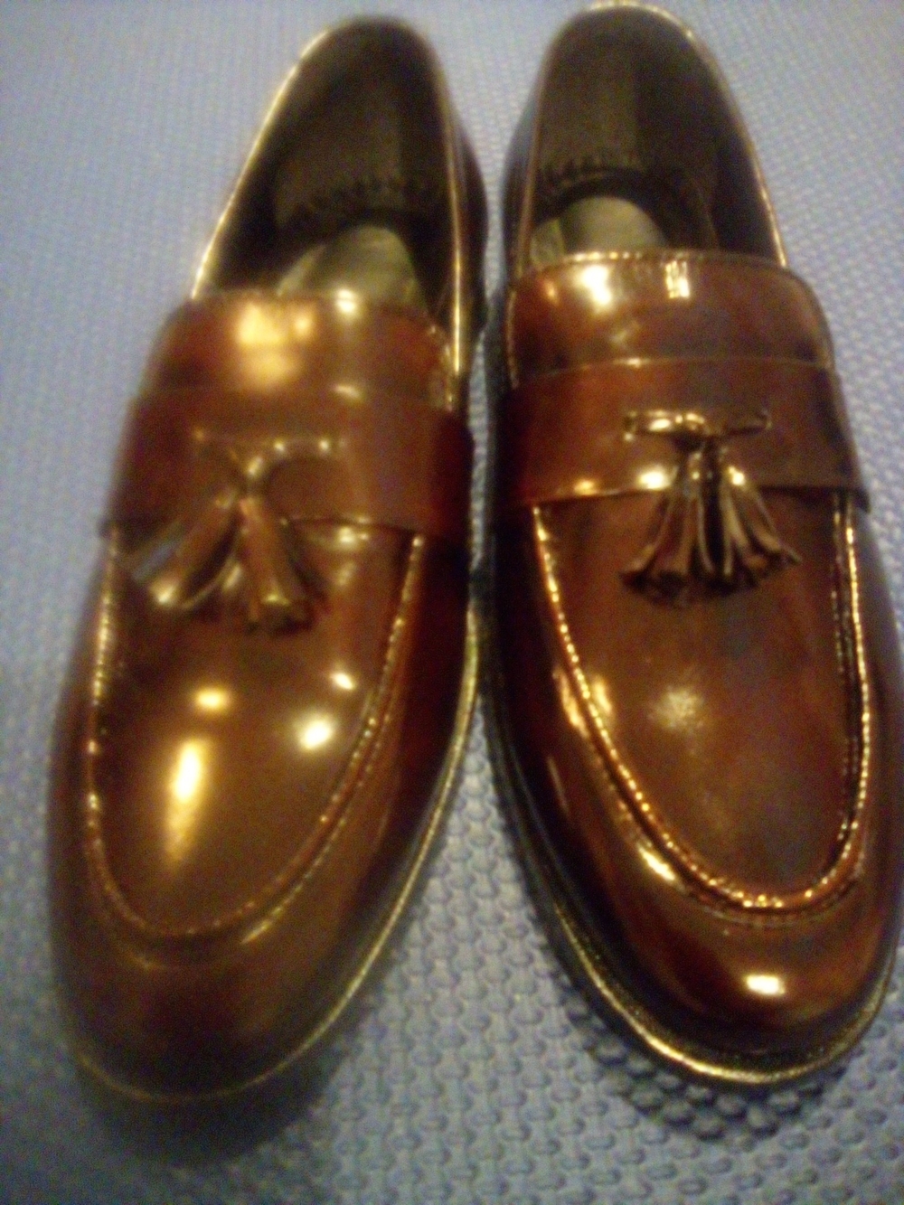 Size 10 Brand New  Hand Crafted Men's Brown Tassel Loafers - Classic